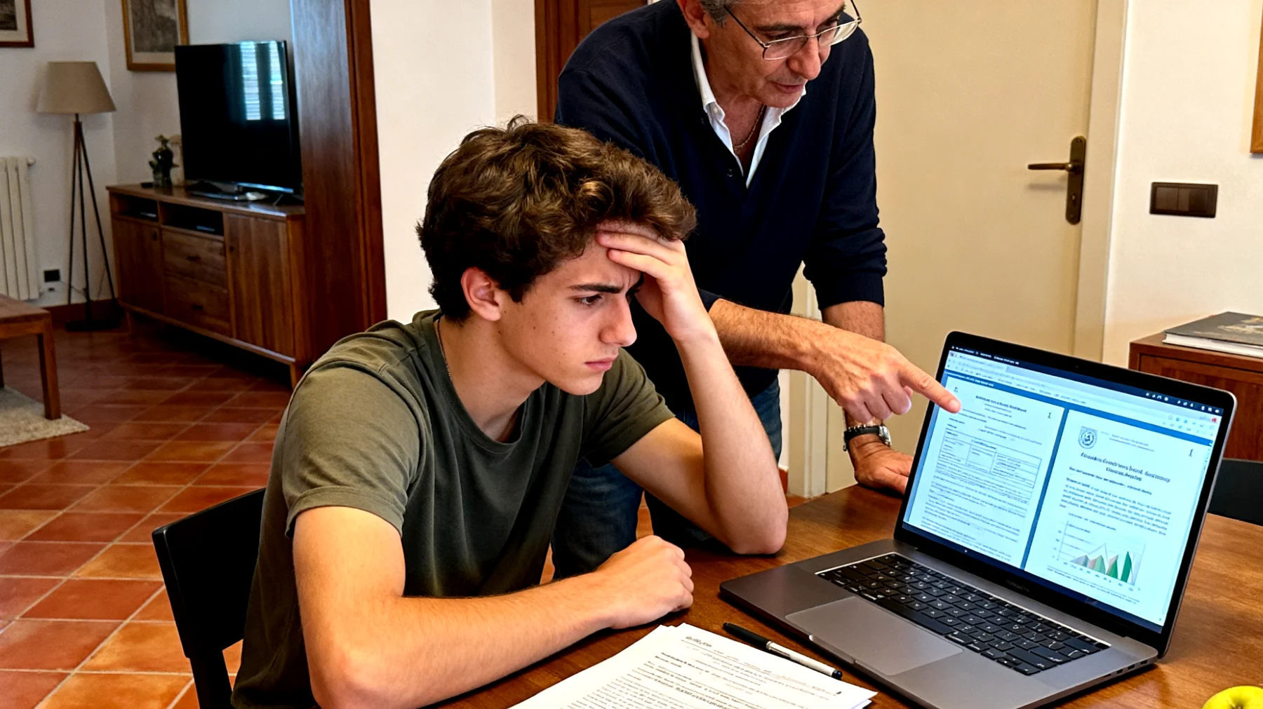 Genitori che esercitano pressioni eccessive sui figli giovani adulti riguardo scelte di carriera, performance accademica o aspettative di successo, creando tensioni e incomprensioni nel rapporto familiare"